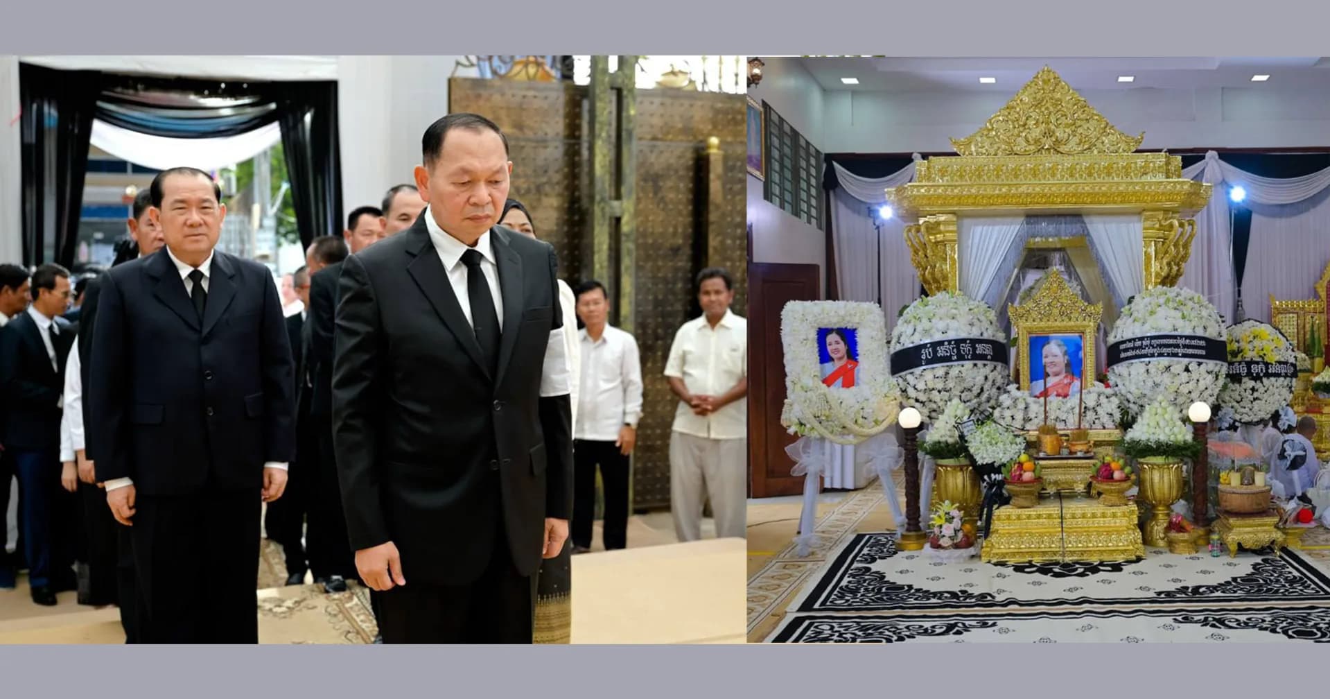 ឯកឧត្តម ឆាយ ឫទ្ធិសែន អញ្ជើញចូលរួមដាក់កម្រងផ្កា និងគោរពវិញ្ញាណក្ខន្ធសព លោកជំទាវមហាឧបាសិកាពុទ្ធសាសនូបត្ថម្ភក៍ ឈឹម ស្រីមុំ ដែលត្រូវជាភរិយារបស់ ឯកឧត្តម ឈួរ ច័ន្ទឌឿន អនុរដ្ឋលេខាធិការ ក្រសួងអភិវឌ្ឍន៍ជនបទ