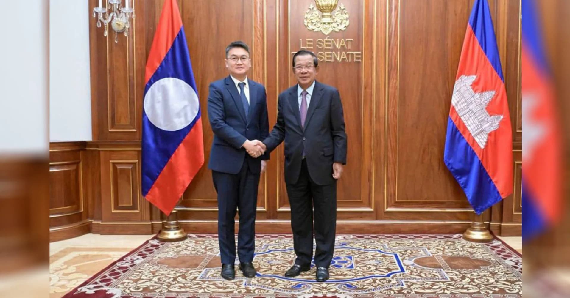 សម្តេចតេជោ ហ៊ុន សែន អនុញ្ញាតឱ្យ ឯកឧត្តម ថងលី ស៊ីសូលីត អគ្គលេខាធិការ នៃលេខាធិការ នៃគណៈកម្មាធិការមជ្ឈិមសហភាពយុវជនបក្សប្រជាជនបដិវត្តន៍ឡាវ ចូលជួបសម្ដែងការគួរសម